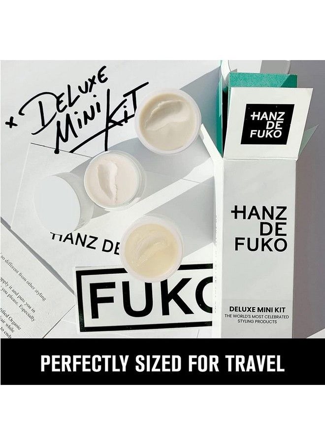 hanz de fuko - Deluxe Hair Care Kit Super Styling Sampler Featuring Claymation Quicksand Heavymade Scheme Cream Certified Organic Ingredients 4 Pack 0.25Oz Each - Image 1