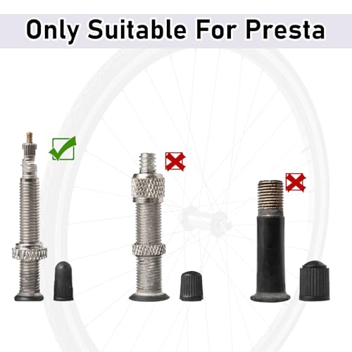 Hariendny 40 Pieces Presta Valve Stem Caps, 10 Colors Presta Valve Cover, Aluminum Presta Cycling Valve Cap, Presta Valve Cap Dust Covers, French Bicycle Air Tire Caps, Presta Valve Caps for Bike Tires - Image 4