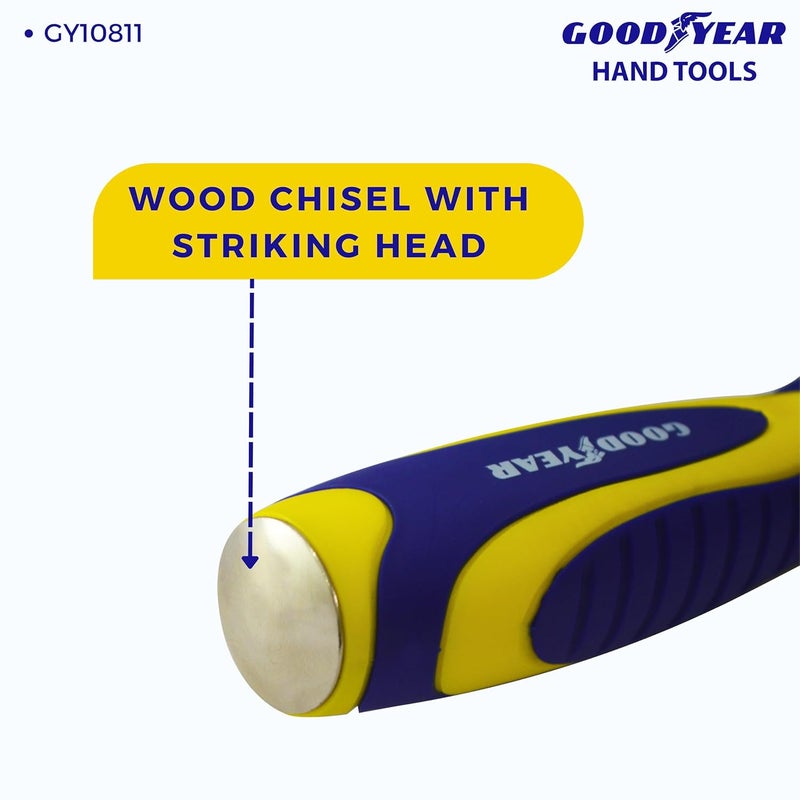 Good Year إزميل معدني برأس ضارب (فضي)، 1-1/4 بوصة (GY-10811) - Image 3