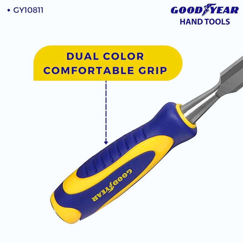 Good Year إزميل معدني برأس ضارب (فضي)، 1-1/4 بوصة (GY-10811) - Image 5