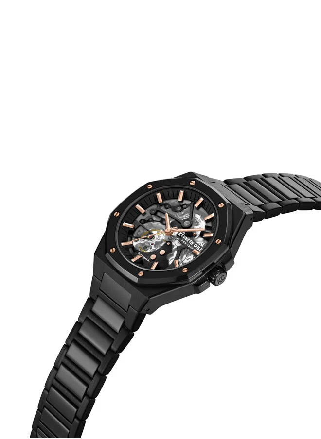Kenneth Cole New York Kenneth Cole New York 40mm Automatic Men's Watch with Chocolate Dial & Chocolate Stainless Steel Bracelet