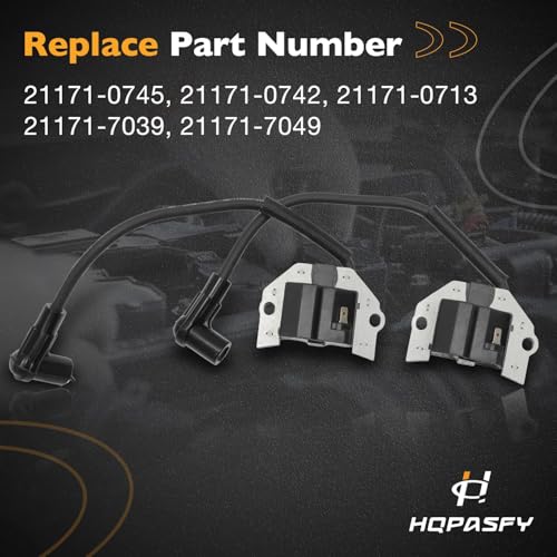 HQPASFY 21171-0745 Ignition Coil Compatible With Kawasaki FH601V FH641V FH661V FH680V FH721V & more 21171-0742 21171-0713 21171-7039 coil (2 Pack) - Image 3