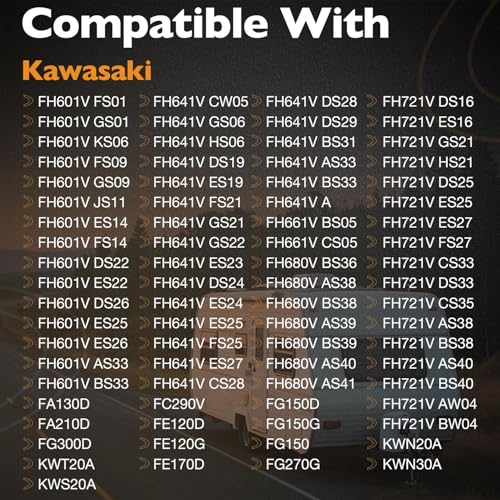 HQPASFY 21171-0745 Ignition Coil Compatible With Kawasaki FH601V FH641V FH661V FH680V FH721V & more 21171-0742 21171-0713 21171-7039 coil (2 Pack) - Image 2