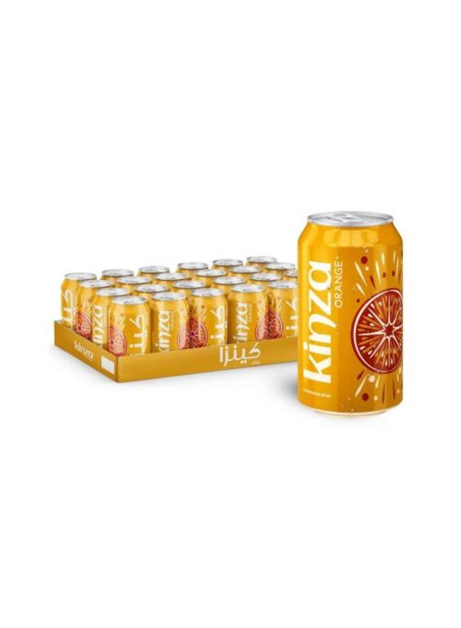 Kinza Orange Carbonated Soft Drink Tin 24 x 320ml