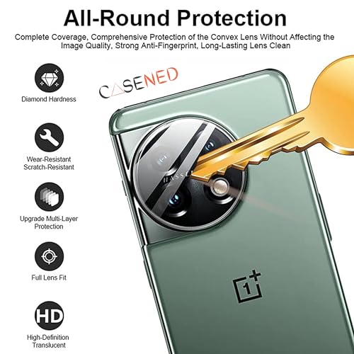 CASENED Camera Lens Protector Compatible with Vivo V40/40 Pro / T3 Ultra - 9H Tempered Glass, Scratch-Resistant Camera Glass Protector - Image 3