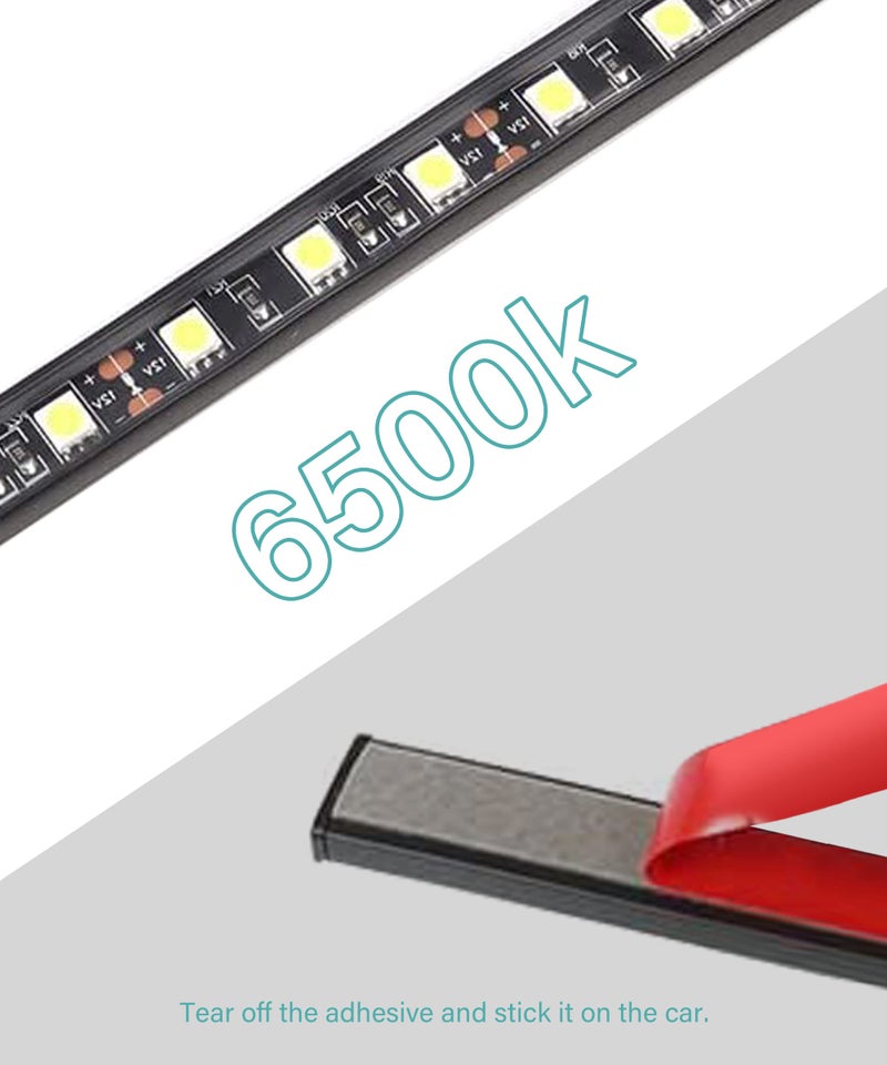 SUJADE YAKEFLY 12V Waterproof Car Hood Work Inspection Lights,Under Hood LED Light Kit,Car LED Lights Bars Engine Inspection Strip Lamp with Automatic On/Off, Universal Underhood Light - Image 4