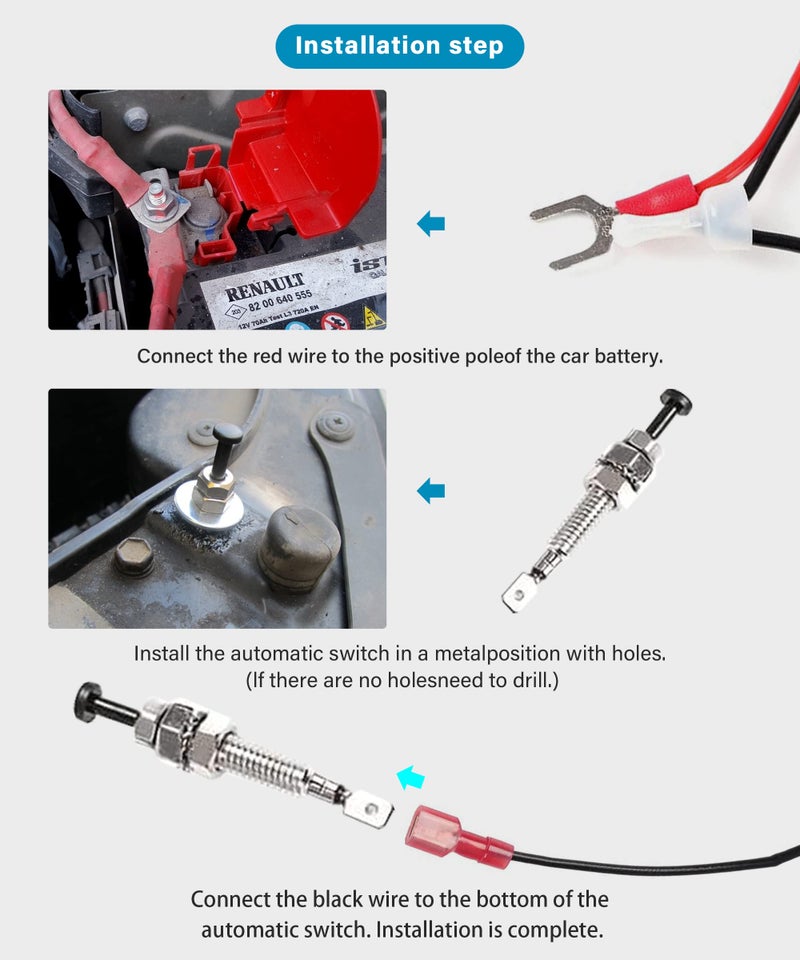 SUJADE YAKEFLY 12V Waterproof Car Hood Work Inspection Lights,Under Hood LED Light Kit,Car LED Lights Bars Engine Inspection Strip Lamp with Automatic On/Off, Universal Underhood Light - Image 5