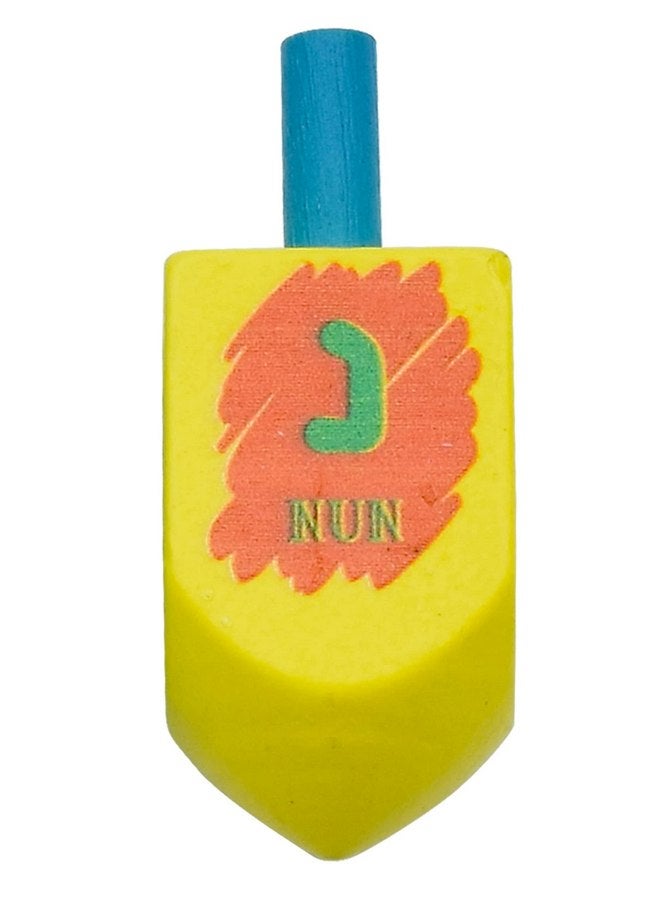 Izzy 'n' Dizzy Hanukkah Dreidels - Character Print Wooden Dreidel - 4 Pack Medium - Image 3