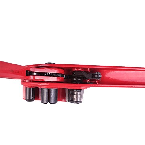 Gresdent Poly Strapping Tensioner & Cutter Manual Banding Strapping Tools for Polyester Polyproplyn 1/2" - 3/4" Strap Red - Image 4