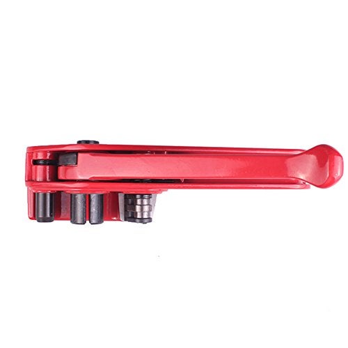 Gresdent Poly Strapping Tensioner & Cutter Manual Banding Strapping Tools for Polyester Polyproplyn 1/2" - 3/4" Strap Red - Image 5