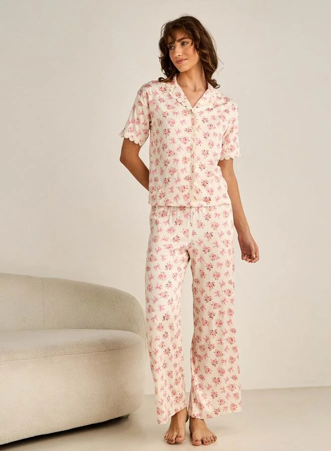 سبلاش فيڤ طقم بيجاما بلوزة وبنطلون