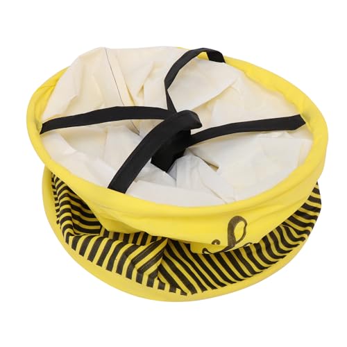BB BACKBENCHERS Laundry Bag/Laundry Basket/Clothes Storage Box/Storage Basket/Storage Bag, 48L (Yellow Lines (Pack of 2)) - Image 4
