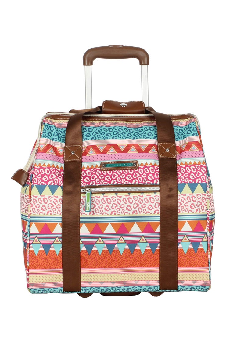 Lily Bloom Design Pattern Carry on Bag Wheeled Cabin Tote (On the Powl) - Image 2