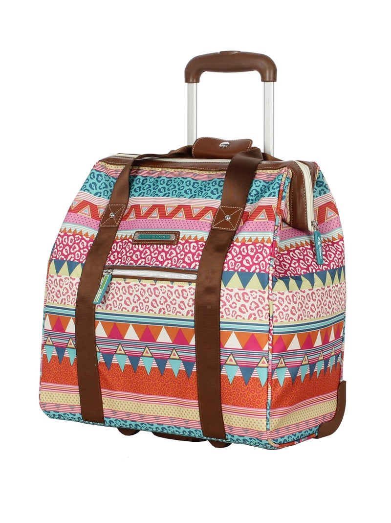 Lily Bloom Design Pattern Carry on Bag Wheeled Cabin Tote (On the Powl) - Image 1