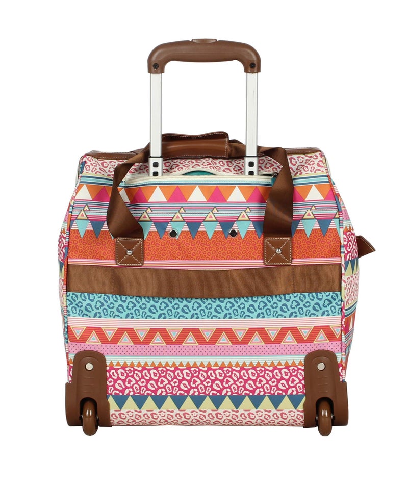 Lily Bloom Design Pattern Carry on Bag Wheeled Cabin Tote (On the Powl) - Image 4