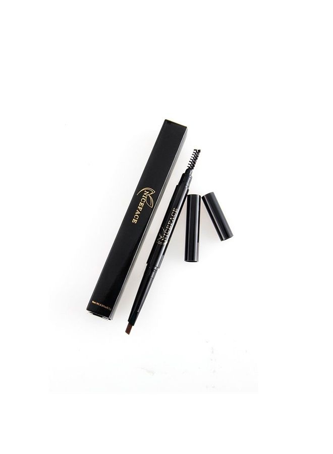 NICEFACE Eyebrow Pencil Gray Double Ended Precision Waterproof Brow Cruelty Free(Gray #5) - Image 4