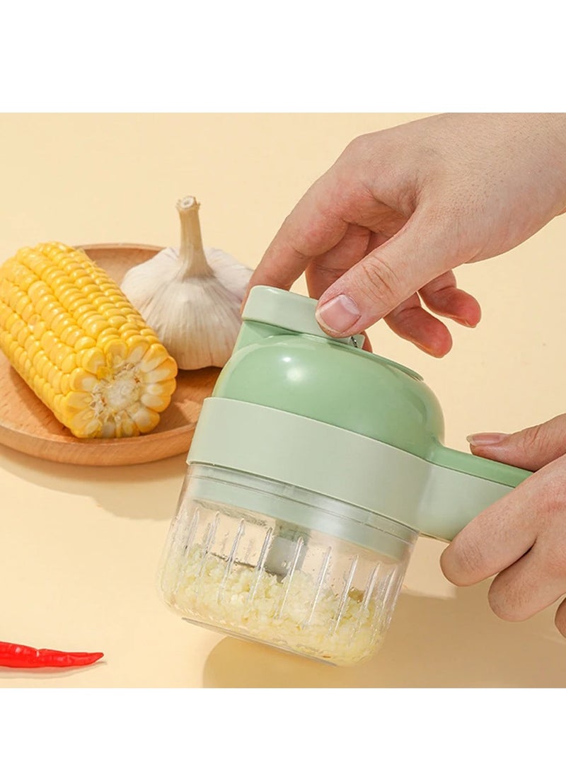 DubaiGallery Multifunction Electric Vegetable Cutter Fruit Vegetable Slicer Cutter Vegetable Chopper Cutting Machine Stainless Steel Blade  - Image 3