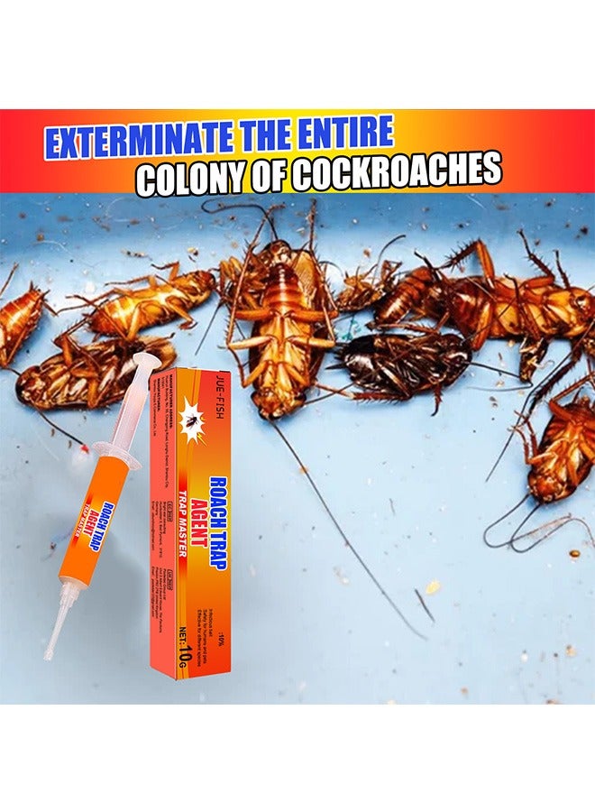 Cockroach Bait,Strong Cockroach Eliminator Kitchen Household Catcher,Powerful Cockroach Bait Cockroach Eliminator for Toilet Bedroom Kitchen, 10g - Image 5