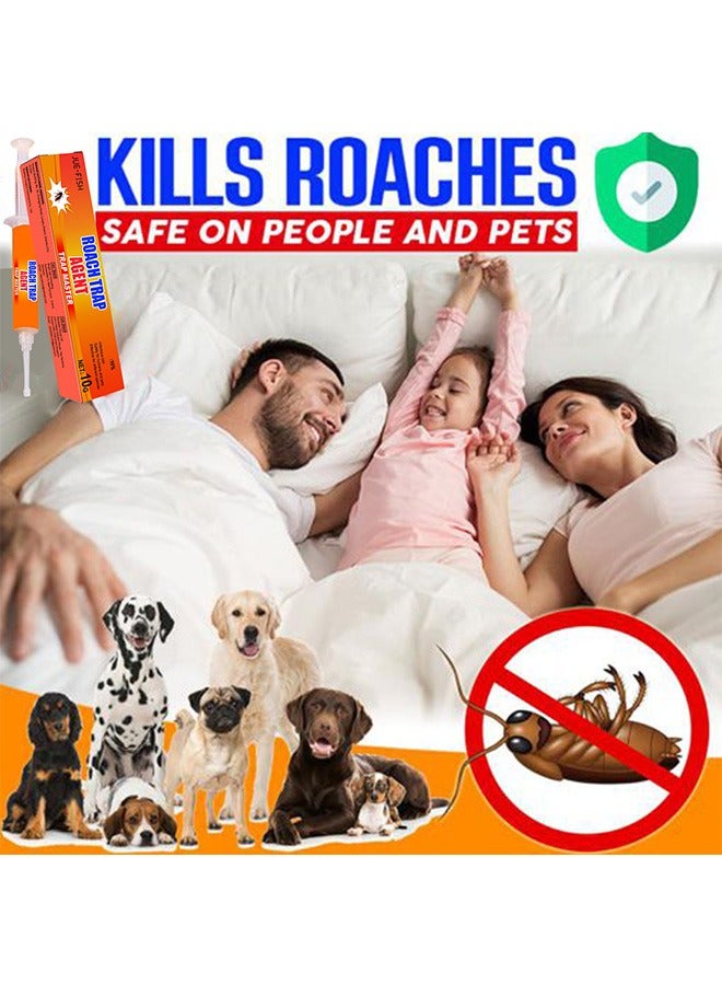 Cockroach Bait,Strong Cockroach Eliminator Kitchen Household Catcher,Powerful Cockroach Bait Cockroach Eliminator for Toilet Bedroom Kitchen, 10g - Image 3
