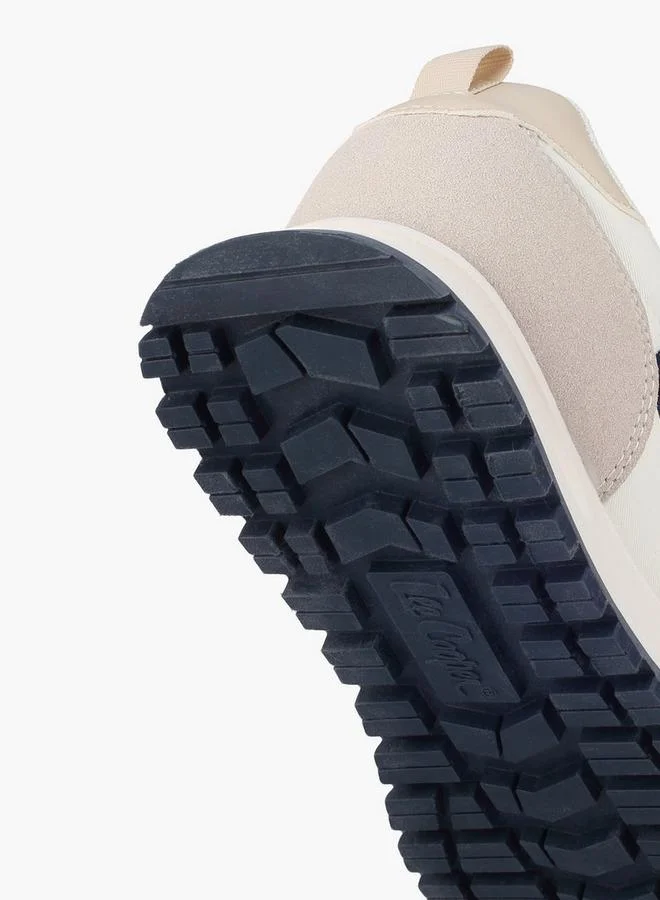 Lee Cooper WHITE Women Logo Embroidered Lace-Up Ankle Sneakers for Women | Best Price UAE