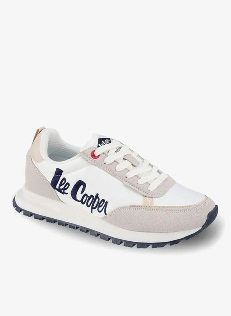 Lee Cooper Women Logo Embroidered Lace-Up Ankle Sneakers