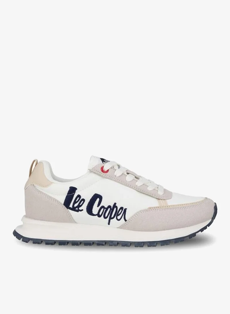 Lee Cooper Women Logo Embroidered Lace-Up Ankle Sneakers