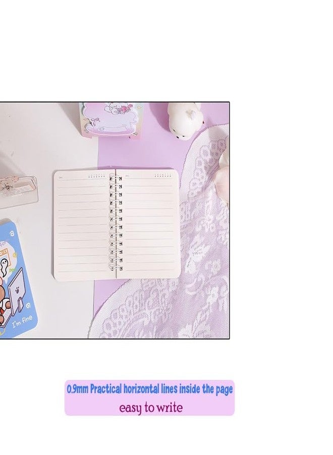 AROSHNAY Notebook Diary for Girls - A6 Spiral Book, Kawaii Diary, Spiral-Bound Diary, Lightweight Aesthetic Journal Diary, Mini Notebooks -Random Color (Pack-1) - Image 3