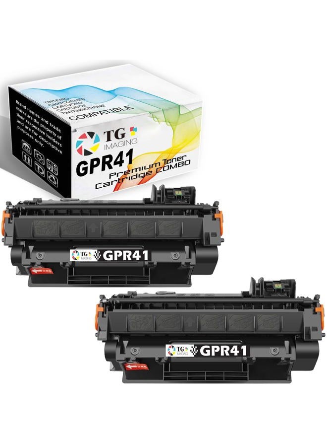 TG Imaging (Toner GPR-41) TG Imaging Compatible for Canon ImageRUNNER LBP-3470 LBP-3480 LaserCLASS 650i Printer (2-Pack, 6,400 Pages/Each) - Image 1