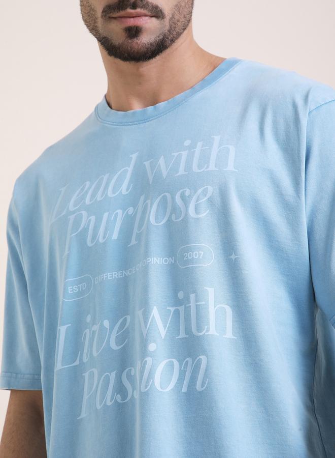 Difference of Opinion Men Oversized Acid Wash Printed T-Shirt - Image 5