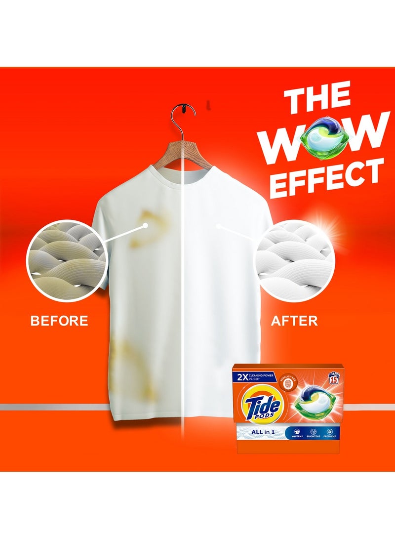 Tide Original Laundry Detergent Pods 4 x 15 Pods - Image 2