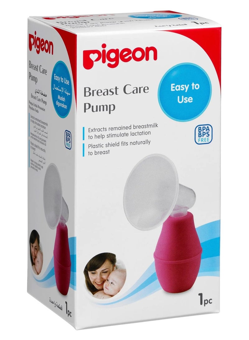 pigeon Plastic Breast Pump Pink - Image 1