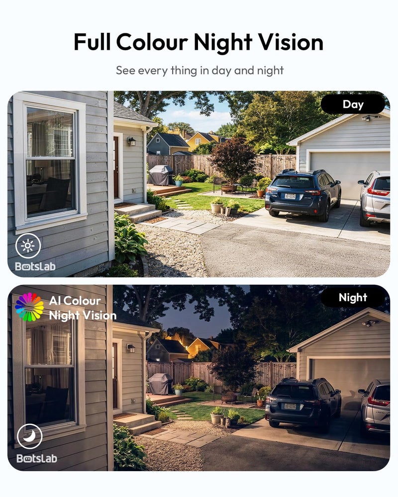 BOTSLAB Dual Lens Window Camera, Stick On Indoor Camera for Home Security - Image 4