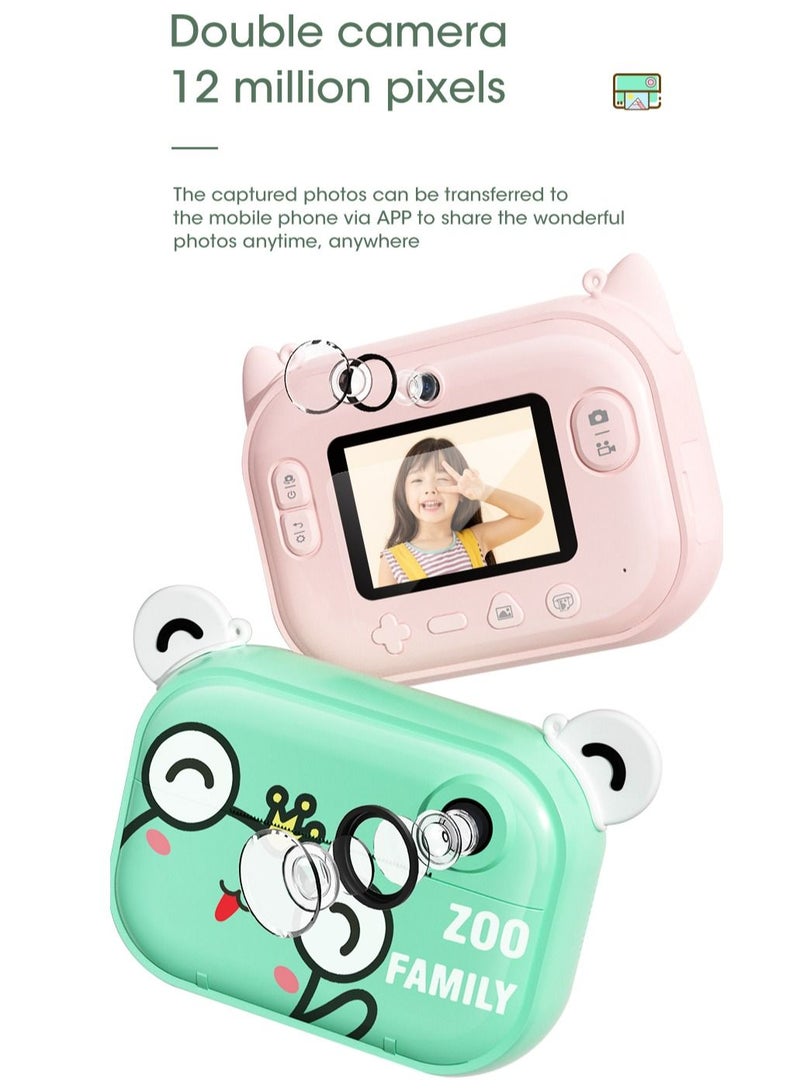 GULFLINK Kids Toy Print Camera for Child Boys Girls Pink - Image 3