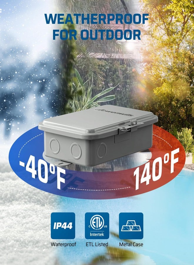 DEWENWILS Pool Pump Timer, Outdoor Digital Timer Box, 3HP 40A 240VAC, 7-Day 12 ON/Off Programmable Timer Switch, Outdoor Timer for Pool Pump, Water Heater, Pool Filter, Landscape Lights, ETL Listed - Image 4