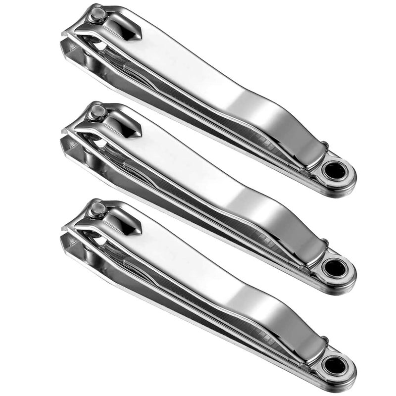 (3 Pack) Nail Clippers Set with Nail File Toenail Clippers Nail Cutter Clipper Gift Set for Men and Women