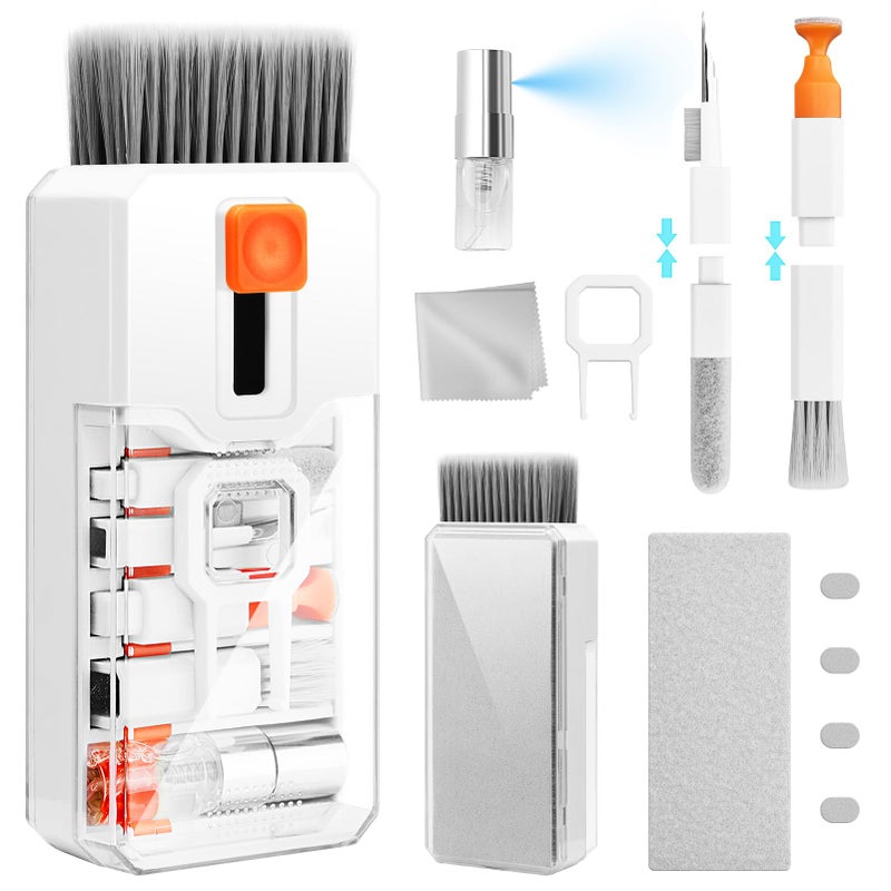 Ordilend Keyboard Cleaning Kit Laptop Cleaner, All-in-1 Computer Screen Cleaning Brush Tool, Multi-Function PC Accessories Electronic Cleaner Kit Spray for iPhone iPad Macbook Earbud Camera Monitor with Patent - Image 1