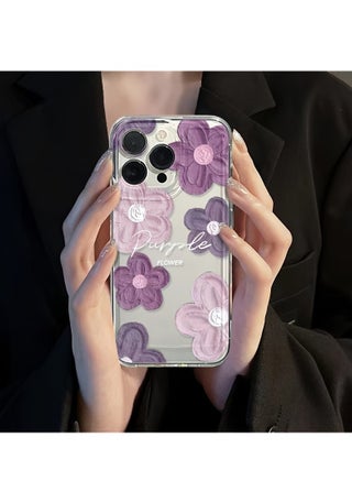 Clear Floral Case for iPhone 16 Pro Max