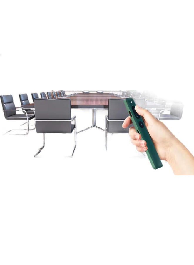 Deli Laser Page-Turning Pen, Green Light Teacher'S Ppt Projection Pen, Laser Pointer, Bluetooth Connected Presentation Pointer, Wireless Presentation Page-Turning Device, Courseware Pen, Blue Ns100 - Image 2