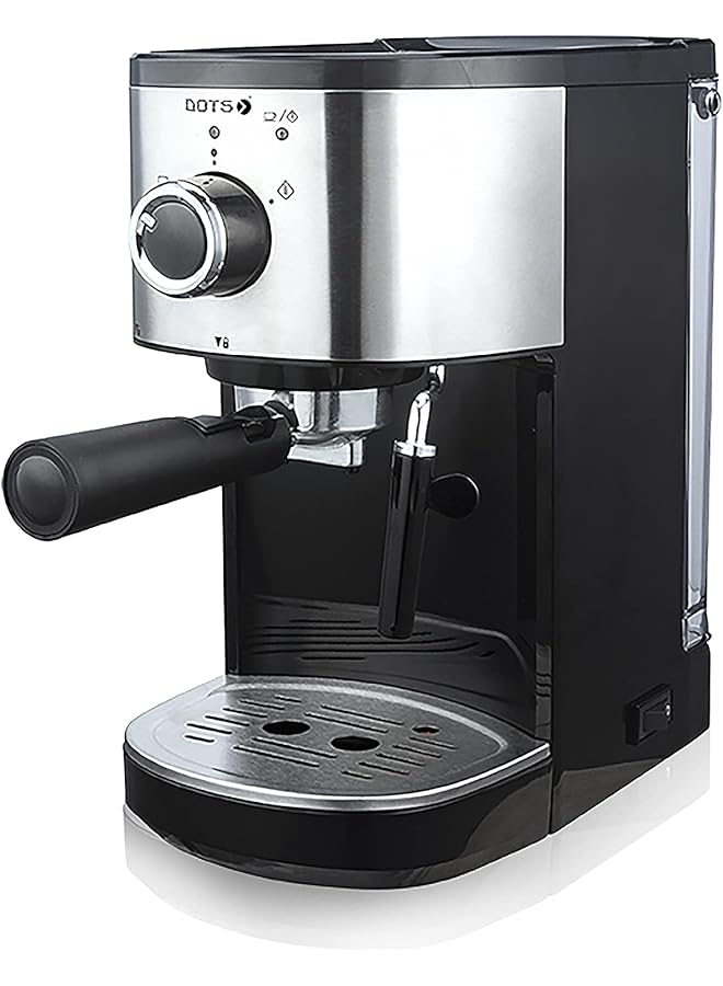 دوتس ماكينة اسبريسو للإسبريسو والكابتشينو مع عصا بخار الحليب ماكينة قهوة اسبريسو احترافية لللاتيه كابتشينو Cfm 540 أسود