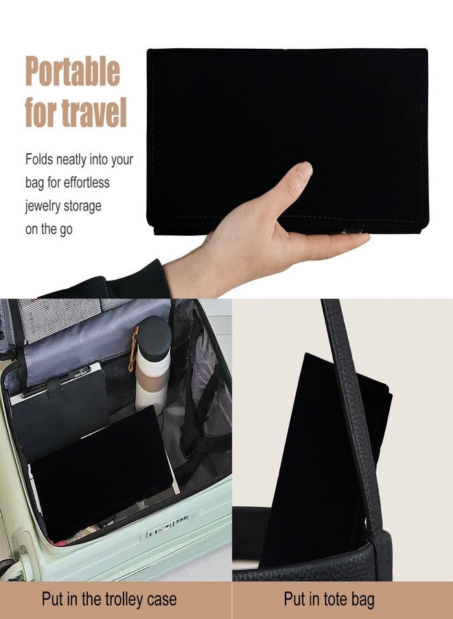 SCIKHEFT Travel Jewelry Roll Bag Portable Organizer Pouch With Grids&PVC Cover Storage Bags for Necklace, Bracelet, Bracelet,Ring, Badge, Pendant - Image 4