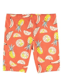 Carter's Fruit Print Bike Shorts - Orange