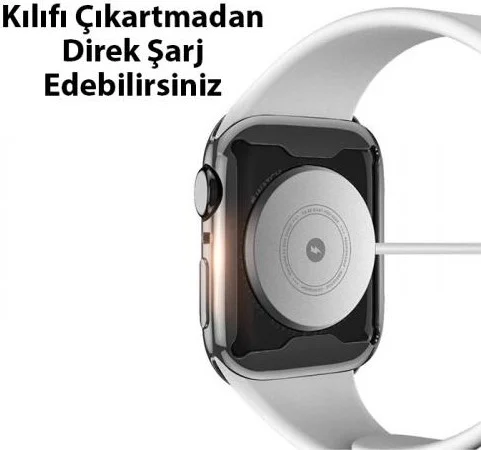 Polhammobile Polham Apple Watch Ultra 49MM Full Protection Case and Screen Protector, Electro-plated Silicone Case