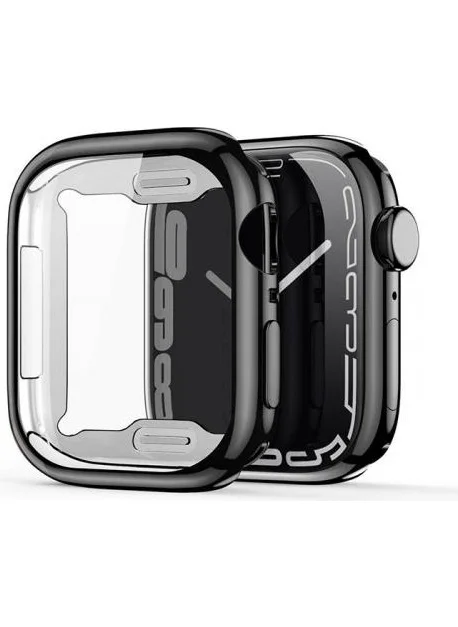 Polhammobile Polham Apple Watch Ultra 49MM Full Protection Case and Screen Protector, Electro-plated Silicone Case