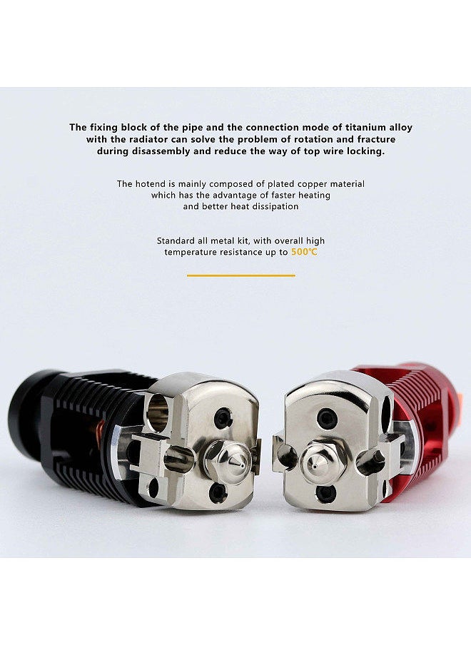 Generic - Red Lizard K1 Hotend Plated Copper Heat Block Nozzle 3D Printer Accessary for VORON 0.1/1.8/2.4 Series Compatible with 3D Printer Models ENDER3/ENDER3 V2/ENDER3 PRO/ENDER5/PRUSA I3 MAK3S/CR10/CR10S - Image 1
