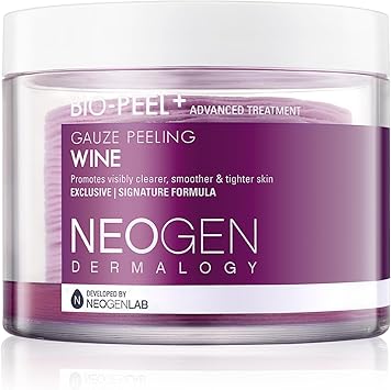 DERMALOGY by NEOGENLAB BioPeel Gauze Peeling Pads Wine 30 pads Exfoliating Firming Peeling Pad with PHA Red Wine Resveratrol Acid Hyaluronic Korean Skin Care - Image 1