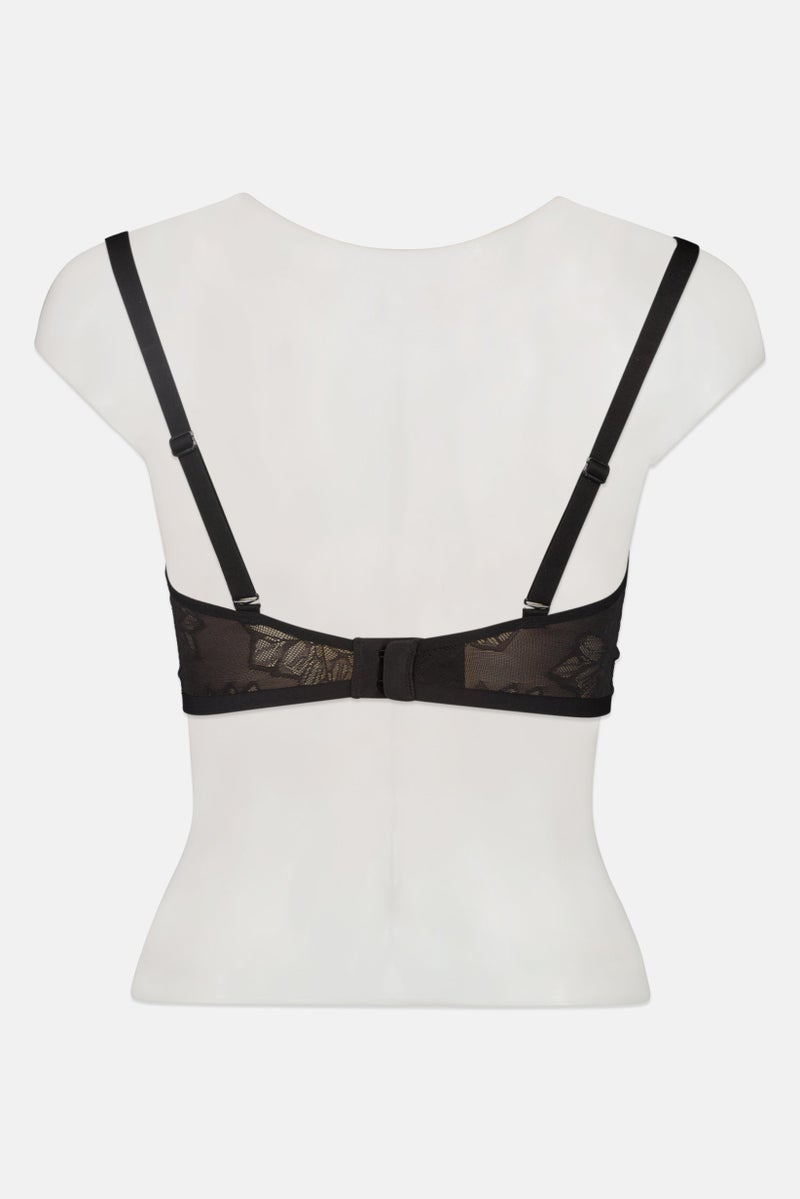 TRIUMPH Women Textured Lightly Padded Bra, Black - Image 3