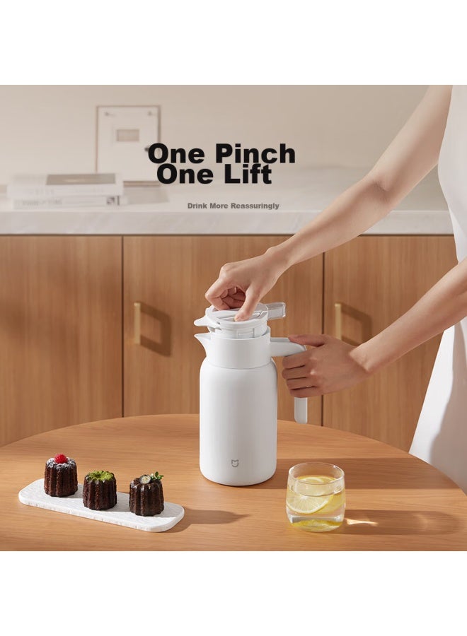 M I Xiaomi Insulated Bottle, 316l Stainless Steel Thermos, Household Vacuum Hot Water Bottle, Push-type Hot Water Kettle, 1.5l - Image 3