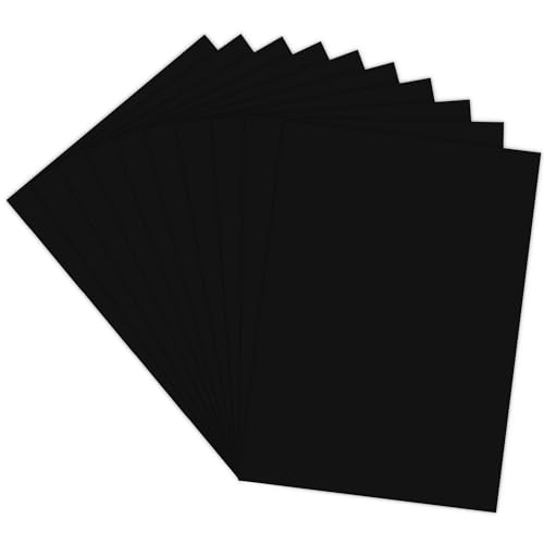 Lakeer A4 Color Paper 20 Sheets (Black) Premium Colour 180 GSM Pack for Copy Printing, DIY Art & Craft, Projects, Decoration, Other Office Printing - Image 1