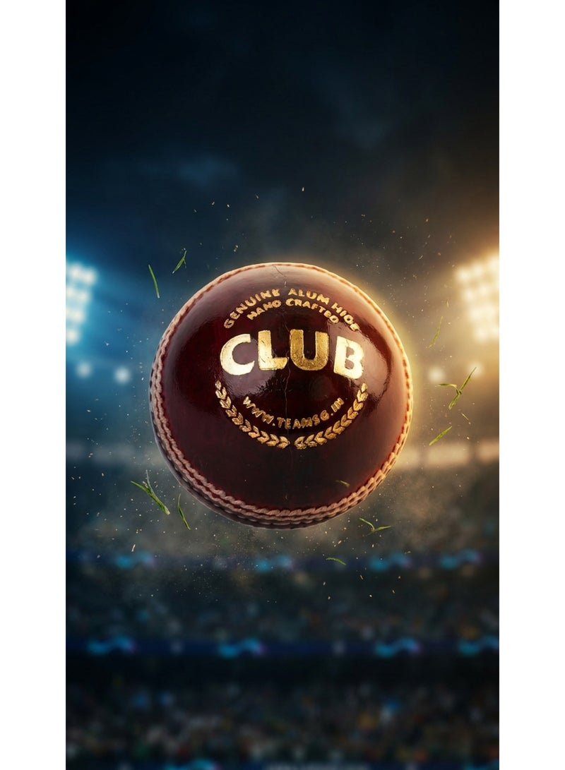 إس جي SG Club Red Cricket Leather Ball كرة كريكيت - أحمر جلد كرة كريكيت - Image 5