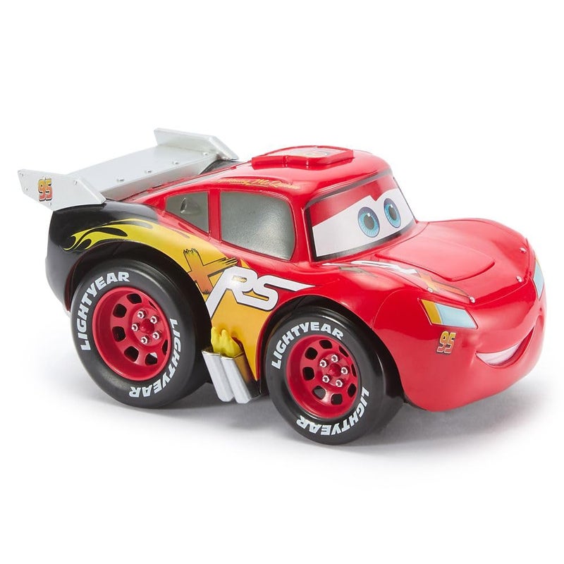 Disney Store Official Lightning McQueen Push 'N' Go Talking Vehicle - Pixar Cars Toys - Talking & Moving Action - Cars Movie Toys - Engine Reveal & Catchphrases - Disney Gift for Boys - Image 2